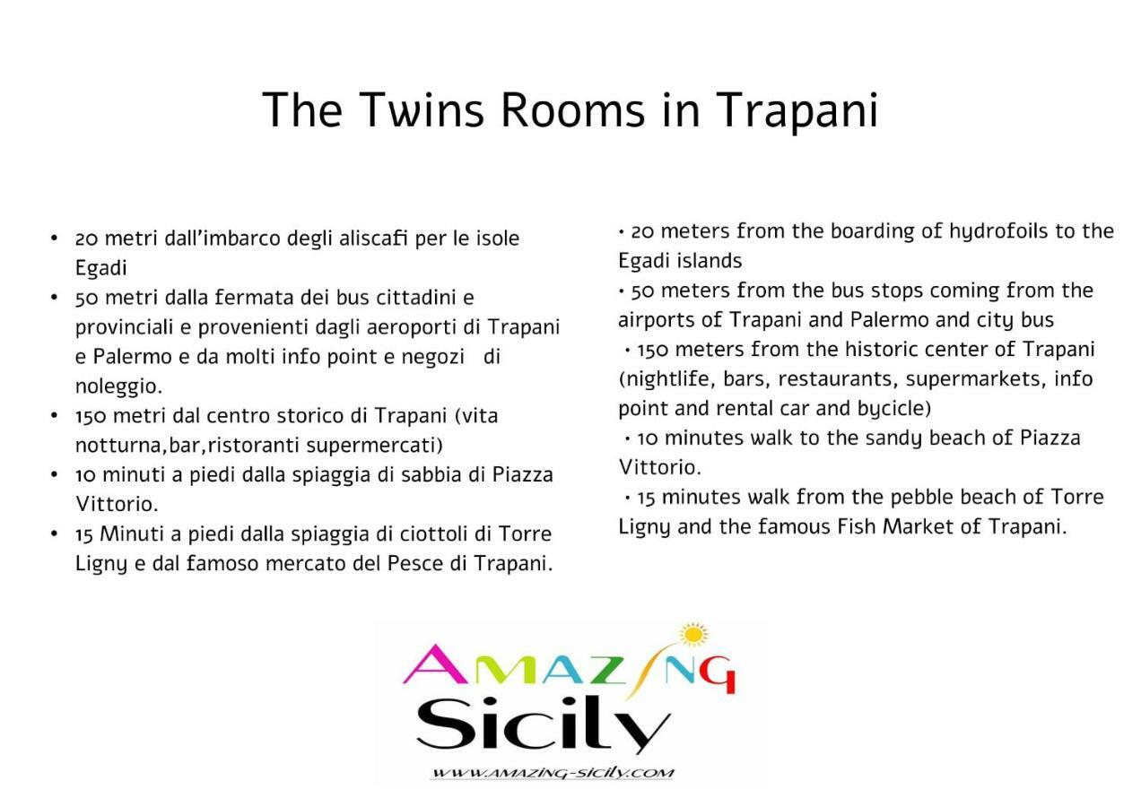 The Twins Rooms In Trapani 1 エクステリア 写真